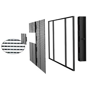 P15.6 Full Color Indoor Transparent LED Display Fixed Or Rental Dual Use For