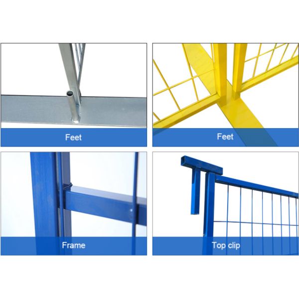 Powder Coated Green Color Temporary Mesh Fencing 2.1x2.4m for Sport