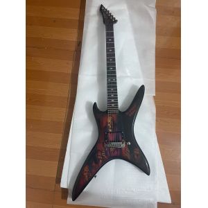 China Custom B.C Rich Solid Printed Pattern Hydrographics Transfer Printing Rare Electric Guitar on sale