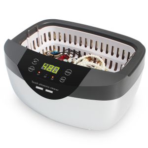 Effectively Remove Tarnish Digital Ultrasonic Cleaner , 2.5L Ultrasonic Jewelry
