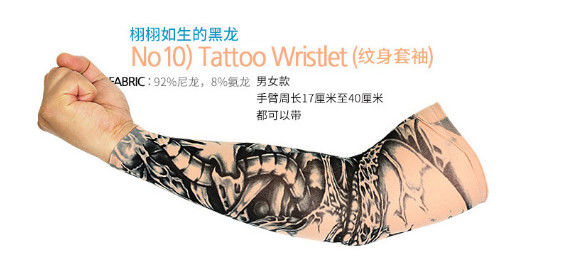 Tattooing Tattoo Sleeve, Outdoor Driving Riding Mountain Climbing Sun Protection Sleeves, Playing Golfing Arms