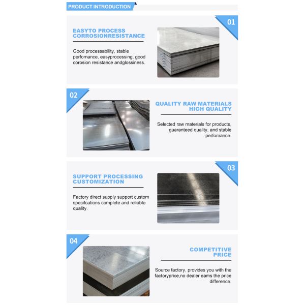 Directly Sell 24 Gauge Galvanized Steel Sheet with Regular Spangle Type Dx51d Dx52d Dx53d at Best