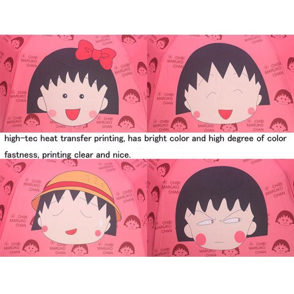 Hot Sell Sakura Momoko Cute Children Umbrella Flodable Umbrella for Kids