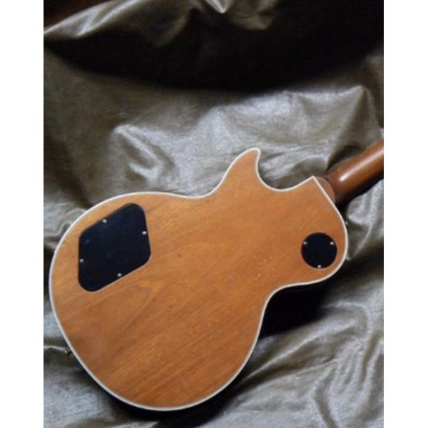 Custom LP Electric Guitar One Piece Body Neck RebelAged Guitar