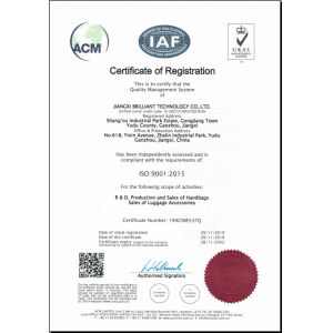 Jiangxi Brilliant Technology Co., Ltd. Certifications