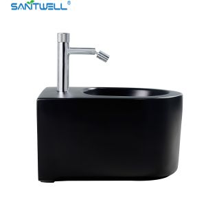 Quality SWJ0431MB Bathroom WC pan White Wall Hung Bidet 490*370*300 mm size Floor mounted bidet for sale