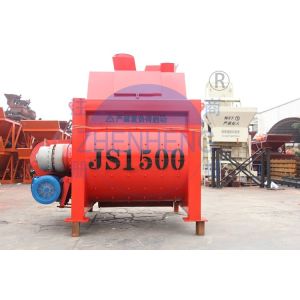 Automatic Precast Twin Shaft JS1500 Concrete Mixer Electric Motor 12 Months