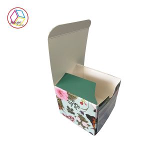 CMYK Full Color Printing Foldable Box White Card For Cosmetic Package
