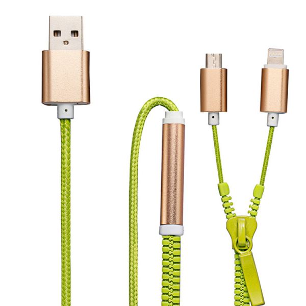 Samsung Iphone Zipper USB Data Cable High Speed USB 2.0 Data Transfer Rates