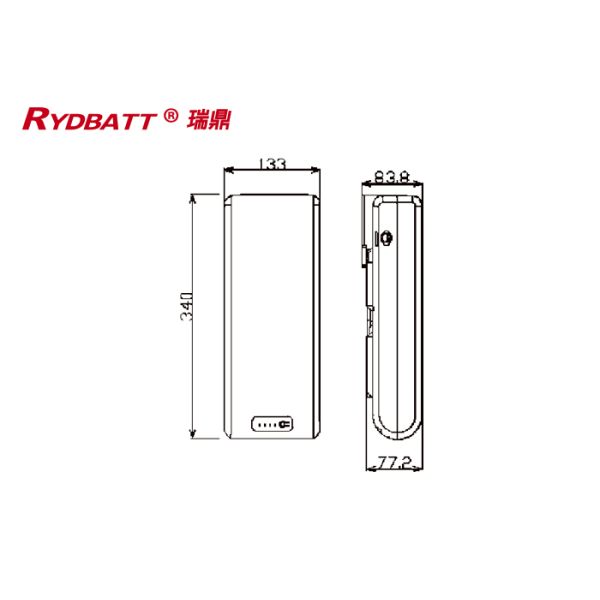 RYDBATT SKY-02(36V) Lithium Battery Pack Redar Li-18650-10S6P-36V 15.6Ah For Electric Bicycle Battery