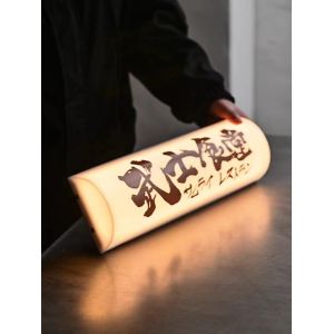 Semi-arc acrylic light box customized entrepreneurial modeling personality semi