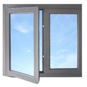 Custom Aluminum Frame Single Double Tempered Glass Casement Window