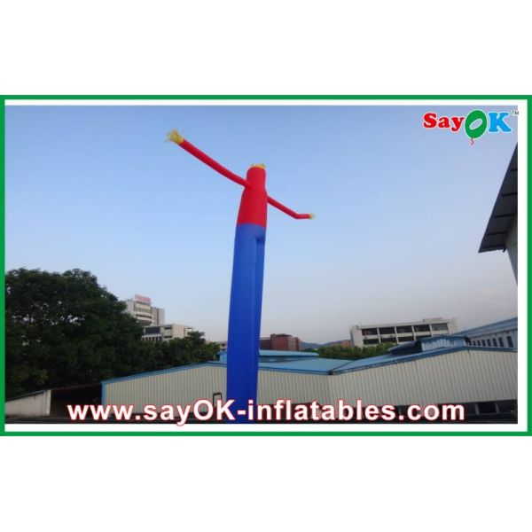 Outdoor Advertising Bule and Red Hand Waving Inflatable Air Dancer Dancing
