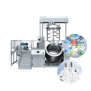 Quality Automatic Toothpaste Cream Shampoo Detergent Vacuum Ultrasonic Emulsifier Machine for sale