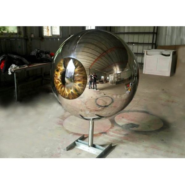 Eyeball Design Steel Artworks Artists Sculpture For Garden Decoration