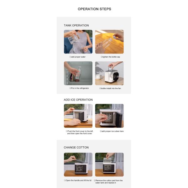 Wholesale DC Car Home Portable Evaporative Air Cooler Ice Water Cooling fan