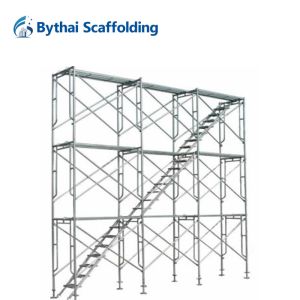 Safety Pre-Galvanized Ladder Frame Scaffolding From Meets Certification