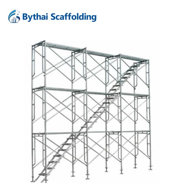 Safety Pre-Galvanized Ladder Frame Scaffolding From Meets Certification
