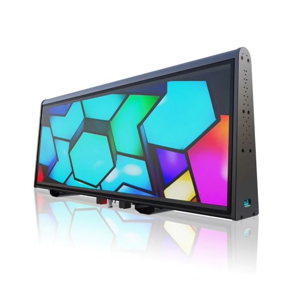 Pitch 4mm 5000nit Taxi Roof LED Display SMD1921 120W Two Faces