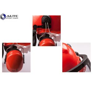 Metallurgy PPE Safety Helmet , Industrial Safety Helmet With Face Protection