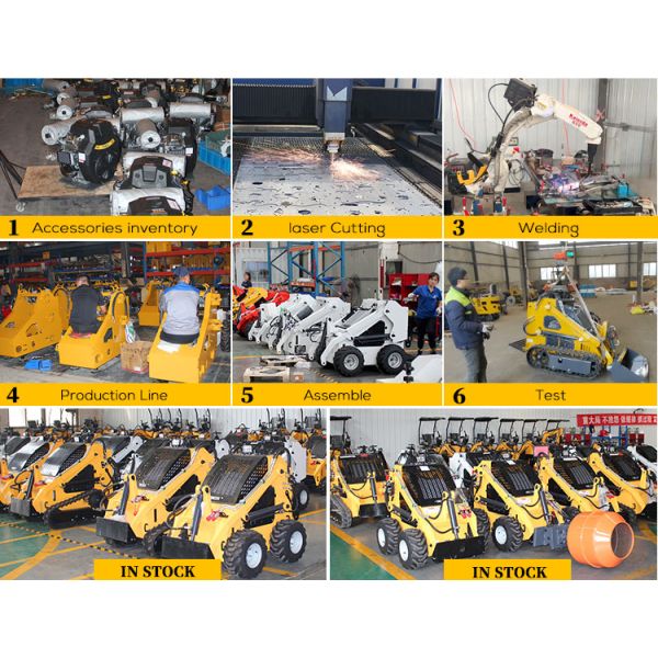 Yanmar Engine Diesel Closed System Skid Steer Loader Attachment Wheel Skid Loader on Sale