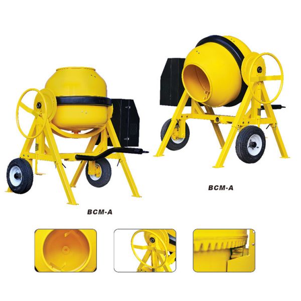 Buy Roll Portable Concrete Mixer Machine Gas Engine Round Handle 1.0mm at wholesale prices