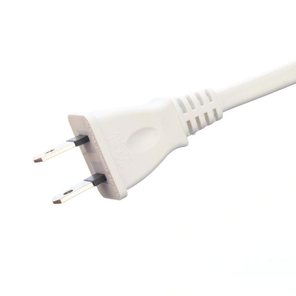 2X2mm2 Oxygen Free Bared Stranded Copper Conductor JET 2 Pin Plug Male End Type Japan PSE Standard Laptop Extension Cord