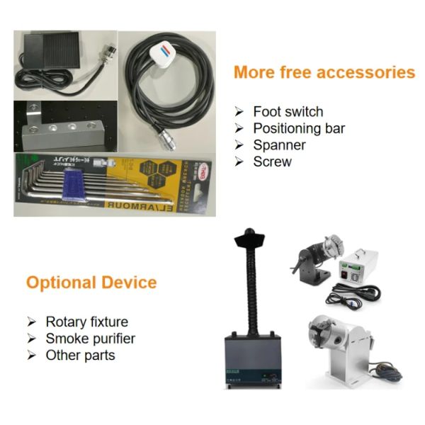 Mini Jpt CO2 Metal Silver Gold Fiber Laser Marking Engraving Machine 30W 50W 100W