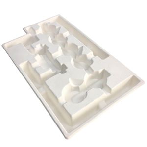 Molded Sugarcane Pulp Packaging Wet Press Disposable Biodegradable