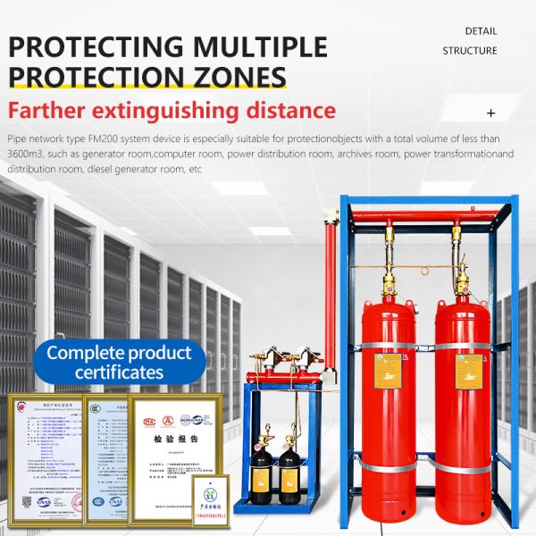Buy 120L Advanced And Safety Internal Pressure Storage FM200 Fire Extinguishing Clean Agent System at wholesale prices