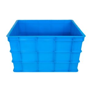 China Customized Logo Euro Tea Crate 840*635*480mm Plastic Vented Crates for Fish Egg on sale