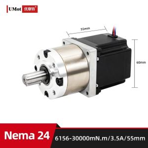 55mm Nema 24 Stepper Motor with 2 Phase Bipolar Design and 1 187 Max. Reduction