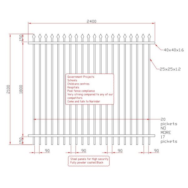 Colors House Garden Designs Metal Steel Portable Picket Fence Panel