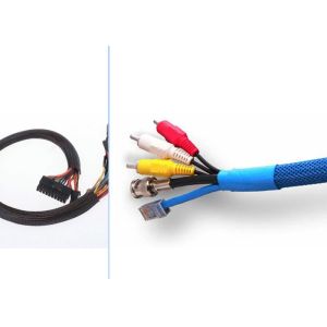 Flexo PET Expandable Braided Sleeving Fireproof Wire Harness Management Usage