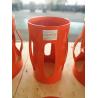 3 Section Structure Spiral Glider Centralizer , Red Pipe Centralisers for sale