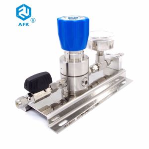 2200psi AFK SS316L High Pressure Gas Regulator FCTFE Valve
