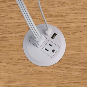 USB Fast Charging Conference Table Socket / Multi - Function Pop Up Desktop