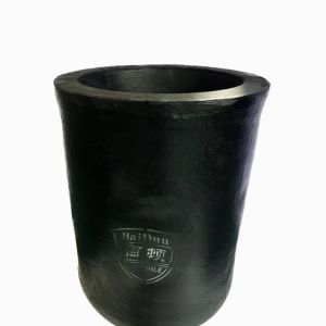 Round Induction Furnace Crucible Pot Acidic Basic Resistant Capacity 150kg