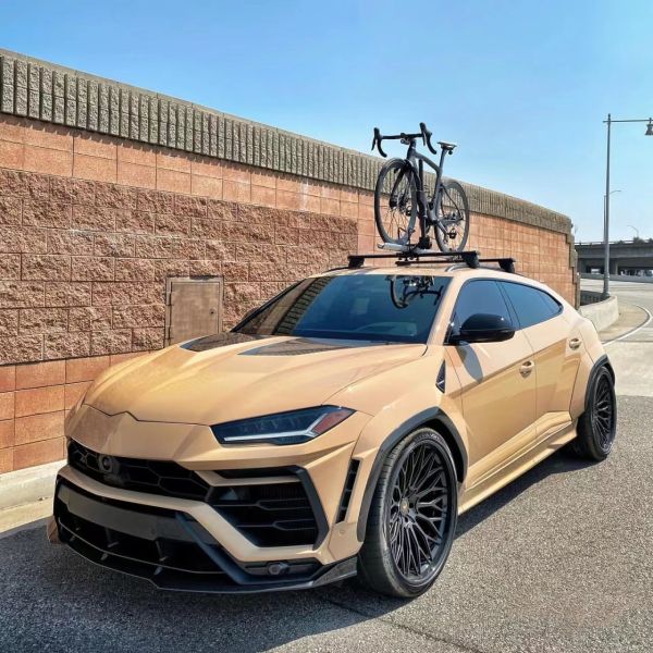1016 Style Lamborghini Body Kit Urus Carbon Fiber Front Lip Diffuser Spoiler Hood White