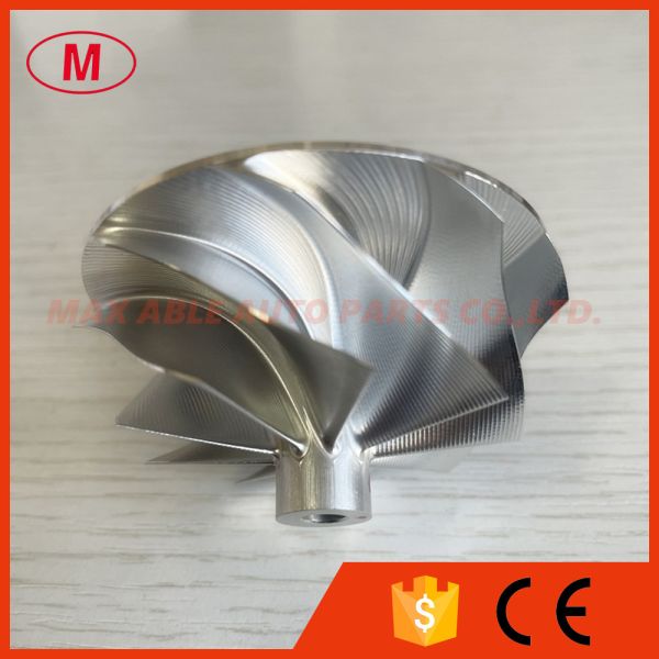 RHF5 48.35/60.00mm 9+0 Blades Point milling turbo aluminum 2618/Milling/billet compressor wheel