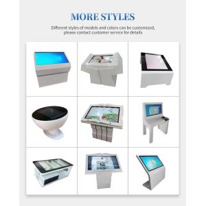 49 Inch Exhibition Hall Interactive Self Service Kiosk Vertical Touch Screen