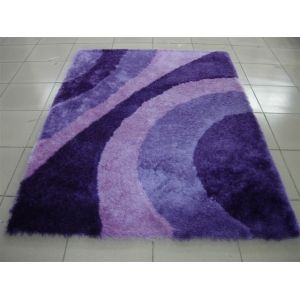 Very Soft Plush Polyester 150D Korea Silk Shaggy Carpet Wave Home Rug