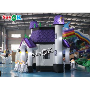 5m 16ft Horrific Inflatable Halloween Haunted House With Dead Tree Led Lighting