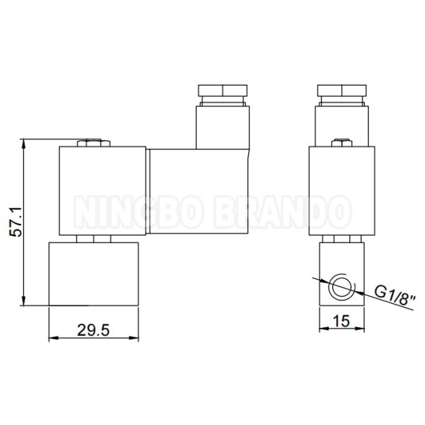 1/8'' 2 Way NC Mini Brass Solenoid Valve For Water Air Gas 12V 24V 110V 110V