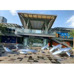 China Contemporary Polished Stainless Steel Animal Sculpture as Ornaments on sale