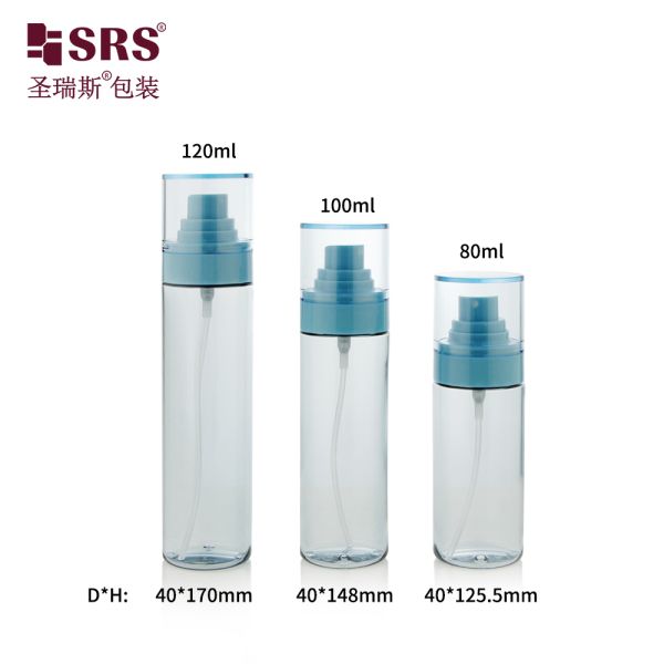PETG03 80ML 100ML 120ML Injection Custom Translucent Color PETG Plastic Pump Bottle With Fine Mist