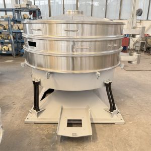 Circular vibrating screen, multi-layer screening, rubber powder classification