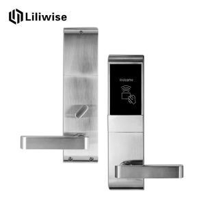 Zinc Alloy Rfid Hotel Door Locks , Modern Smart Card Reader Door Lock