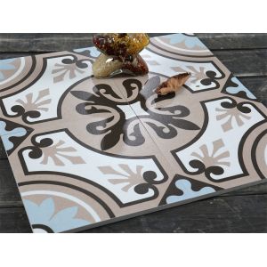 Beige and Blue Antibacterial Ceramic Rustic Tile 200x200mm