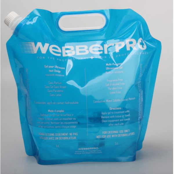 Buy Blue Custom Drink Pouches 4L 5L Large Size stand Up Pouches For Liquids at wholesale prices